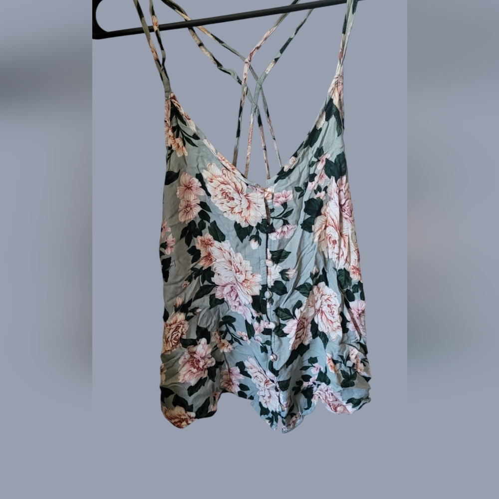 American Eagle button front tank